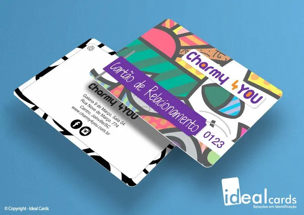 Cartão Relacionamento - PVC Laminado - 0,76mm - 4x4 Cores