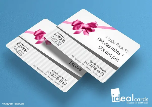 Cartão Vale Presente - PVC Laminado - 0,76mm - 4x0 Cores